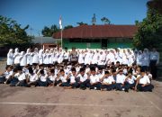 Upacara di Sekolah MTS Khoirottul Islamiyah, Kapolsek Siantar Marihat Mengajak Menjauhi Kenakalan Remaja
