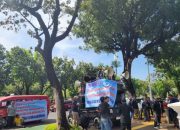 Seratus sopir angkot di Balai Kota minta pembukaan rute Mikrotrans