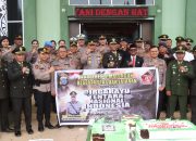Sinergitas TNI-Polri, Kapolres Simalungun Ikuti Upacara Peringatan HUT Ke-79 TNI di Kodim 0207/SM
