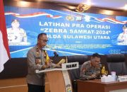 Polda Sulut gelar latihan Pra Operasi Zebra Samrat 2024