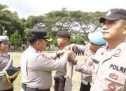 Kapolres Sergai AKBP Jhon Sitepu Pimpin Apel Pergeseran Pasukan dalam rangka Pengamanan TPS Pemilukada tahun 2024