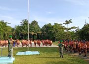 Untuk Menumbuhkan Rasa Kebangsaan Dan Kedisiplinan, Koramil 01/Siantar Utara Latih PBB Siswa SMP