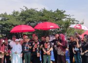 Dharma Pongrekun tiba di Lapangan Tabaci Jakbar untuk kampanye akbar