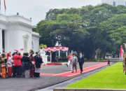 Prabowo terima kunjungan kenegaraan PM Singapura di Istana Merdeka