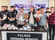Tiga Pengedar Narkoba di bekuk dan 1 ditembak Serse Polres Sergai