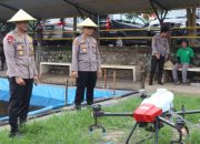 Polres Trenggalek implementasikan pertanian modern dengan drone