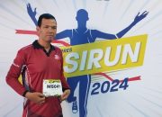 Personel Bid Humas Polda Sumsel Aipda Muhammad Aliudin.SH Mengikuti Musi Run 2024