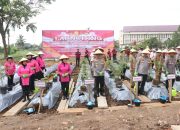 Polda Sumsel Ikuti Launching Program Pekarangan Pangan Lestari dan Laksanakan Kegiatan Ketahanan Pangan
