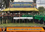 Peduli Sesama, Yonarmed 15/Cailendra bagikan Takjil Buka Puasa Kepada Masyarakat