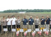 Kapolres Sergai bersama PTPN IV Kebun Adolina Dukung  Progam Ketahanan Pangan Nasional
