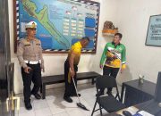 Setiap Sabtu, Polsek Kawasan Pelabuhan Gilimanuk Gelar Kegiatan Kebersihan