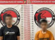 Polres Anambas-Kepri tangkap dua honorer PLN Tarempa terkait sabu