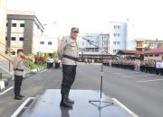Kabid Dokkes Pimpin Apel pagi personel Polda Sumsel