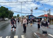 Upacara Ngaben di Gilimanuk Berlangsung Khidmat, Kapolsek Terjunkan Personel untuk Pengamanan