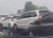 Lima kendaraan alami kecelakaan beruntun di Tol Cileunyi Bandung