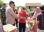 Polres Sergai Bantu Korban Angin Puting Beliung