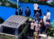 Prabowo luncurkan kendaraan taktis Pindad MV3 elektrik bernama Pandu