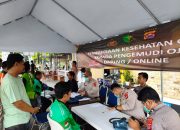 Biddokes Polda Banten Beri Pengobatan Gratis Kepada 608 Driver Ojek Online