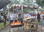 Wakapolres Sergai Hadiri Pemusnahan Barang Bukti Narkotika oleh Kejari Sergai