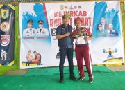 Polri Dukung Anak Yatim Piatu Asal Tanjung Beringin Sabet Juara Kejurkab Angkat Berat