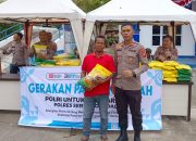 Dukung Program SPHP Bulog, Polres Sergai Gelar GPM dan Jual 1,5 Ton Beras Murah