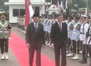 Menhan Sjafrie sambut kedatangan Menhan Singapura