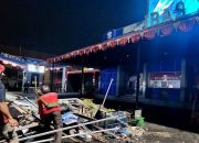 Pos Polisi Simpanglima Semarang ikut dirusak massa aksi anarkis