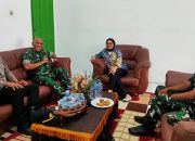 Camat dan TNI-Polri Sambut Hari Pertama Bertugas Danramil 11 Tanjung Beringin, Pererat Sinergitas Forkopimcam