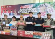 Bea Cukai dan Satpol PP sita 62 ribu batang rokok ilegal di Aceh Jaya