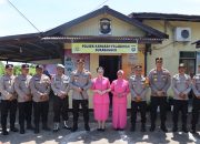 Kapolres Ketapang Beserta PJU dan Bhayangkari Laksanakan Kunjungan Kerja ke Polsek Kawasan Pelabuhan dan Polsek Benua Kayong