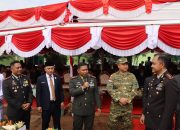 Bersama Pejabat Utamanya, Kapolres Ketapang Hadiri Pelaksanaan Upacara Peringatan HUT TNI Ke 80 Di Makodim 1203 Ketapang