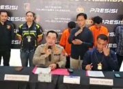 Polrestabes Palembang tangkap komplotan begal bersenjata tajam