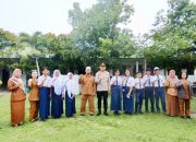 Polri Dukung Siswa SMPN 4 Tanjung Beringin Tumbuhkan Kepedulian dan Prestasi Lewat Upacara Bendera