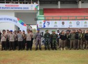 Cek Kesiapan Personel, Kapolres Ketapang Pimpin Apel dan TWG Pengamanan Sepak Bola Piala Bupati