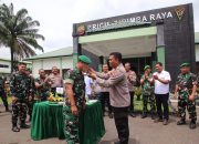 HUT TNI Ke-80, PJU Polres Serdang Bedagai Ucapkan Selamat dan Serahkan Tumpeng di Kodim 0204/DS dan Brigif 7/Rimba Raya