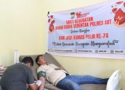 Polres SBT kumpulkan 14 kantong darah wujudkan Polri Presisi-Humanis