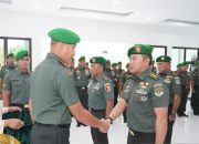 Korem 051/Wkt gelar sertijab dan kenaikan pangkat prajurit