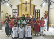 Dekat dengan Masyarakat, Kapolsek Matan Hilir Selatan  Gelar “Minggu Kasih” di Gereja Katolik
