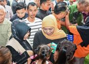 Wagub Sumut bersama Gubernur Jatim salurkan bantuan ke pengungsi
