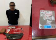 Jajaran Polsek Nanga Tayap Tangkap Satu Pelaku Narkoba, 26 Klip Sabu Siap Pakai Turut Diamankan