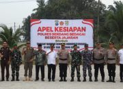 Kapolres Sergai AKBP Jhon Sitepu Pimpin Apel Kesiapsiagaan Tanggap Darurat Bencana Hidrometeorologi