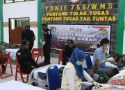 Batalyon 756/WMS-PMI Jayawijaya kerja sama gelar donor darah
