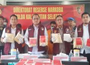 Polda Kalsel sita 44,5 kg sabu dan 24.928 pil ekstasi jaringan Fredy