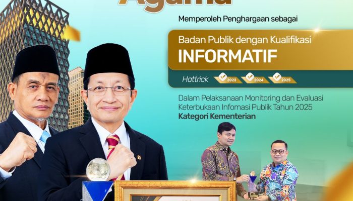 Kemenag Raih Predikat Informatif Lagi, Informasi Kini Tak Lagi Disimpan Sendiri
