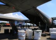TNI AU kerahkan Hercules bawa 20 ton bantuan logistik ke Aceh