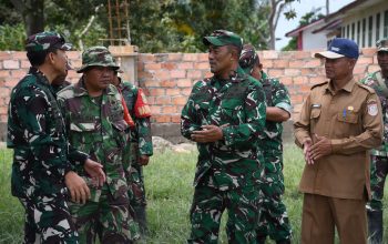 Tinjau Progres Pembangunan KDKMP, Danrem 044/Gapo : Wadah Penguatan Ekonomi Masyarakat Desa