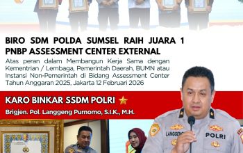 Polda Sumsel Raih Juara 1 Nasional Bidang Assessment Center, Tegaskan Komitmen Penguatan SDM Polri