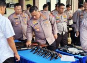 Kapolres Natuna cek senpi personel untuk pastikan tertib administrasi