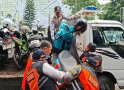 Puluhan kendaraan terjaring razia parkir liar di depan Polres Jaktim