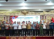 Pangdam II/Sriwijaya menghadiri Launching Proyek Strategis Pelabuhan Palembang Baru Tanjung Carat di Griya Agung